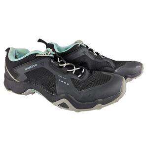 HUMTTO MENS BLACK GRAY WATERPROOF HIKING SHOES ALL-TERRAIN SIZE 8
